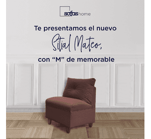 Butaca Mateo Chenille Cafe Pata Madera 1C
