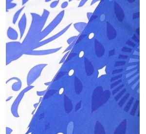 PLUMON MEXICO REVERSIBLE ESTAMPADO AZUL 2 PLAZAS