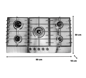 Encimera a Gas Acero Inoxidable Line 5 Platos