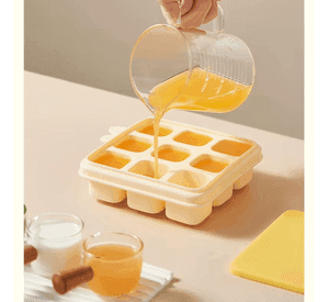 Cubeta Molde De Silicona Con Tapa Para Hielo Alimentos