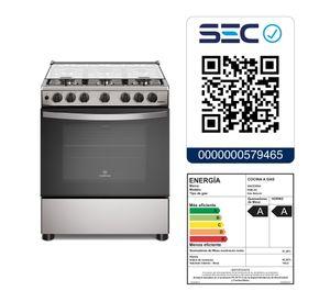 Cocina a Gas 6 Platos Horno Vapor y Parrillas Alambrón FM6LSC Inox