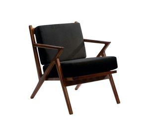 Sitial Bremen  Tela Velvet Negro