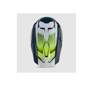 Casco Moto V1 Flora Azul Petroleo Fox