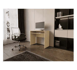 Combo Oficina 1 Escritorio Cartagena + Silla New York Negra y Blanca