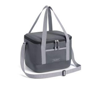 Tourit Bolso Cooler Térmico Daily 16 latas 12L Impermeable Gris Oscuro
