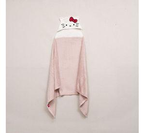 Manta capucha 3D 70X150cm Kitty