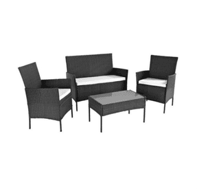 juego de terraza  woven living de rattan cafe