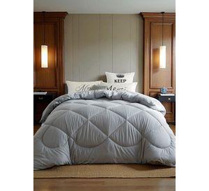 Plumon Edredon N rdico de Algodon 2 Plazas 230x250cm Gris