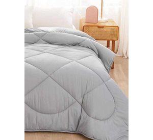 Plumon Edredon N rdico de Algodon 2 Plazas 230x250cm Gris