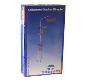 Columna De Ducha Simple Con Llave De Paso Taumm
