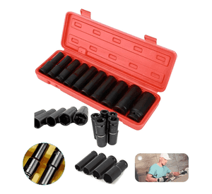 Juego Dados Impacto Largo 1/2 10 Pcs Uso Manual O Neumatico