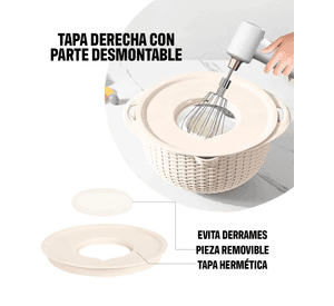Colador Escurridor 4 En 1 Acero Para Pasta Y Verduras