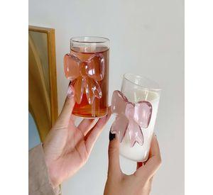 Set de 4 Vasos de Cristal con Lazo