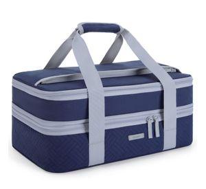 Tourit Bolsa Térmica Doble Comida 23x33cm Impermeable Azul