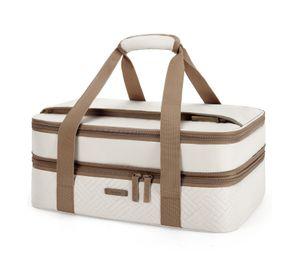 Tourit Bolsa Térmica Doble Comida 23x33cm Impermeable Beige