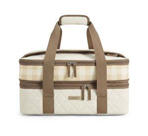 Tourit Bolsa Térmica Doble Comida 23x33cm Acolchada Beige