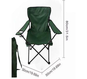 Sillas De Playa o Camping Plegable con Porta Vaso Verde