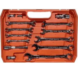 Juego Caja Set Dados Chicharra Herramientas 82 Piezas Rojo