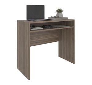 Combo Oficina 1 Escritorio Avellana + Silla New York Negra y Gris