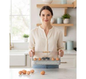 Huevera Porta Huevos Hogar Bandeja Organizador Cocina Jhn