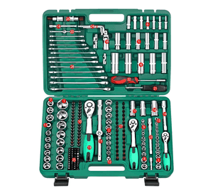 Caja De Herramientas Dados Y Llaves 216 Piezas Verde