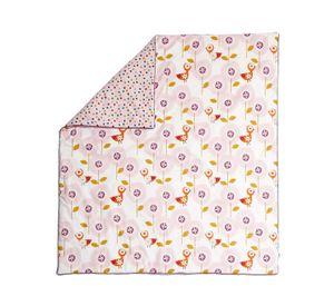 COBERTOR PATTERNOLOGY BIRD ROSA 100X120 CM