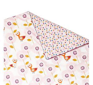 COBERTOR PATTERNOLOGY BIRD ROSA 100X120 CM