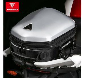 Bolso Top Case impermeable para motocicleta Motowolf 0705 Silver