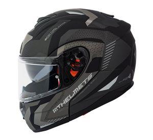 Casco de Moto MT Helmets - ATOM SV Híbrido E2 Gris Mate + Antiempañante Fogoff