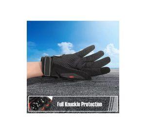 Guantes moto Armad Gear Touch, cuero y tela impermeable, talla L