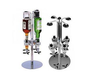 Dosificador de tragos 4 botellas plateado