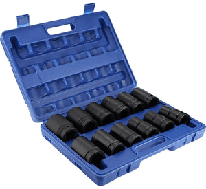 Set De Dados De Impacto De 16 Pcs Largos Desde La 10-32mm Xl