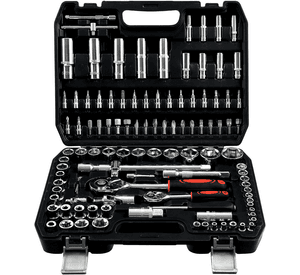 Set De Cajas De Herramientas De Dados De 108 Piezas De Crv Negro