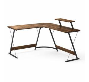 Escritorio Esquinero Madera En L Para Home Office