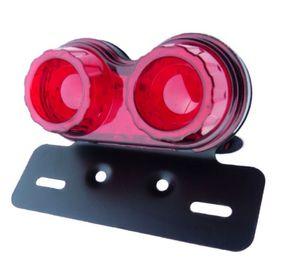 LUZ DE FRENO Y GIRO PARA MOTO CON SOPORTE REDONDO 12 VOLT
