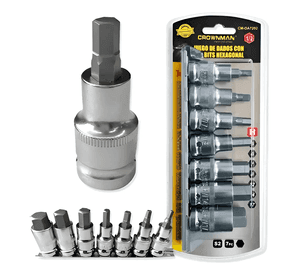 Crownman Cmda7202 Juego De Dados Hexagonales 7 Pcs Gris