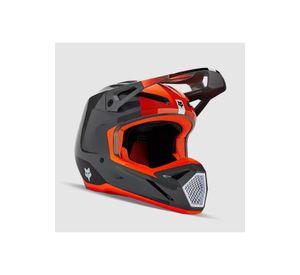 Casco Moto Niño V1 Ballast Gris/Naranjo Fox