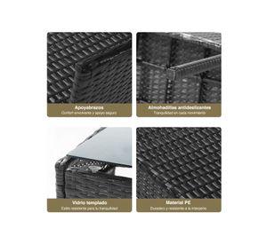 Set Terraza 4 Piezas Positano Eco Negro