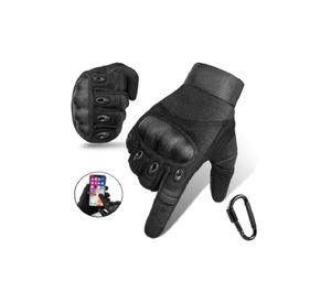 Guantes de moto con pantalla táctil y mosquetón, talla XXL
