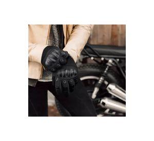 Guantes de moto con pantalla táctil y mosquetón, talla XXL