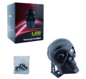NEBLINERO LED PARA MOTO CALAVERA DUO COLOR AMBAR-BLANCO
