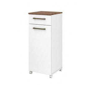 Mueble Multiuso Auxiliar De Cocina Con Ruedas Blanco
