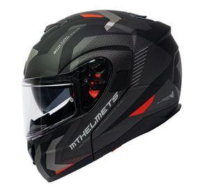 Casco de Moto MT Helmets - ATOM SV Híbrido F5 Rojo Mate + Antiempañante Fogoff