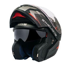 Casco de Moto MT Helmets - ATOM SV Híbrido F5 Rojo Mate + Antiempañante Fogoff