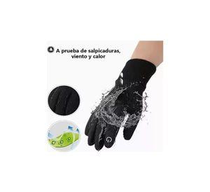 Guantes impermeables térmicos de moto talla XL, color negro
