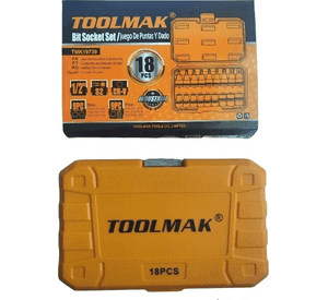 Juego Dados Torx Y Estrella 1/2 Pulg Macho Hembra 18 Piezas