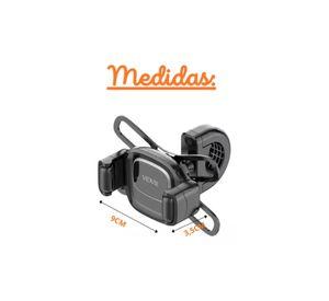 Soporte De Celular Bicicleta Y Moto Ajustable Firme Negro