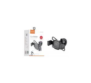 Soporte De Celular Bicicleta Y Moto Ajustable Firme Negro