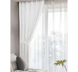 Set de Cortinas Blackout Engomadas Modernas de Lujo m1