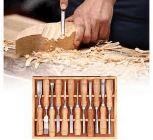 Gubias Para Tallado De Madera - Pack De 12 Herramientas